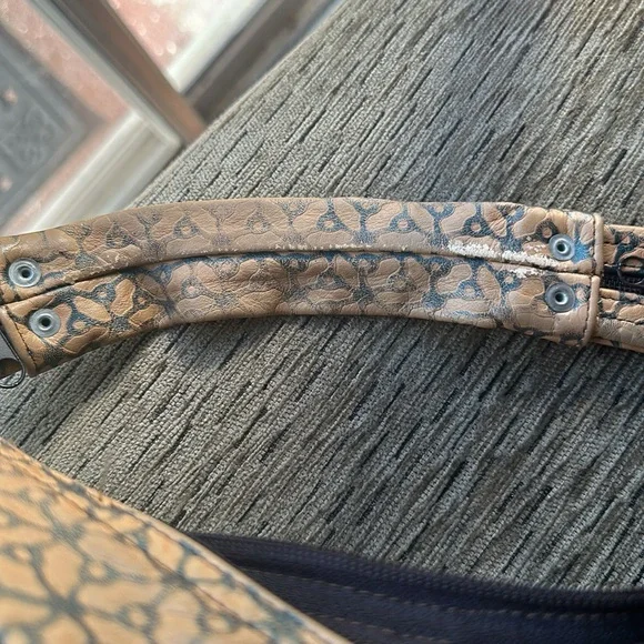 Beautiful flower print leather bag - Picture 4 of 10